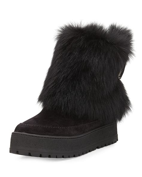 Prada Suede Snow Boots 